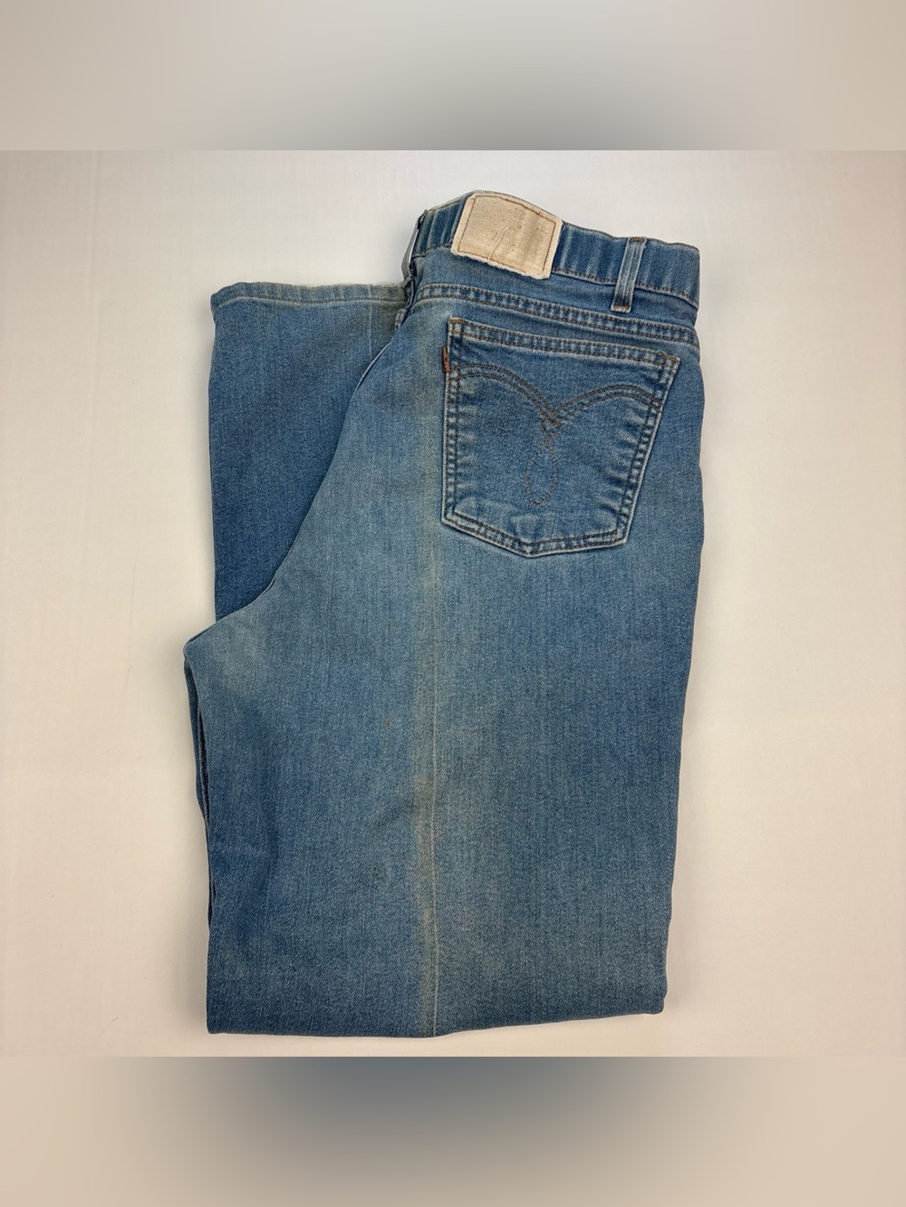 Vintage Levis Men 38x32 Jeans Distressed Blue Denim 40541-4615 Flaws Cotton Poly